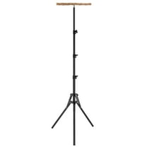 Wood Bird Perch Stand Easy to Install Bird Shower Perch 16-63 in Height Adjustable Parrot Training Stand Parrot Rack for Indoor and Outdoor