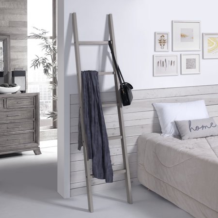 Wood Blanket Ladder Corona Gray | Furniture Dash COG222
