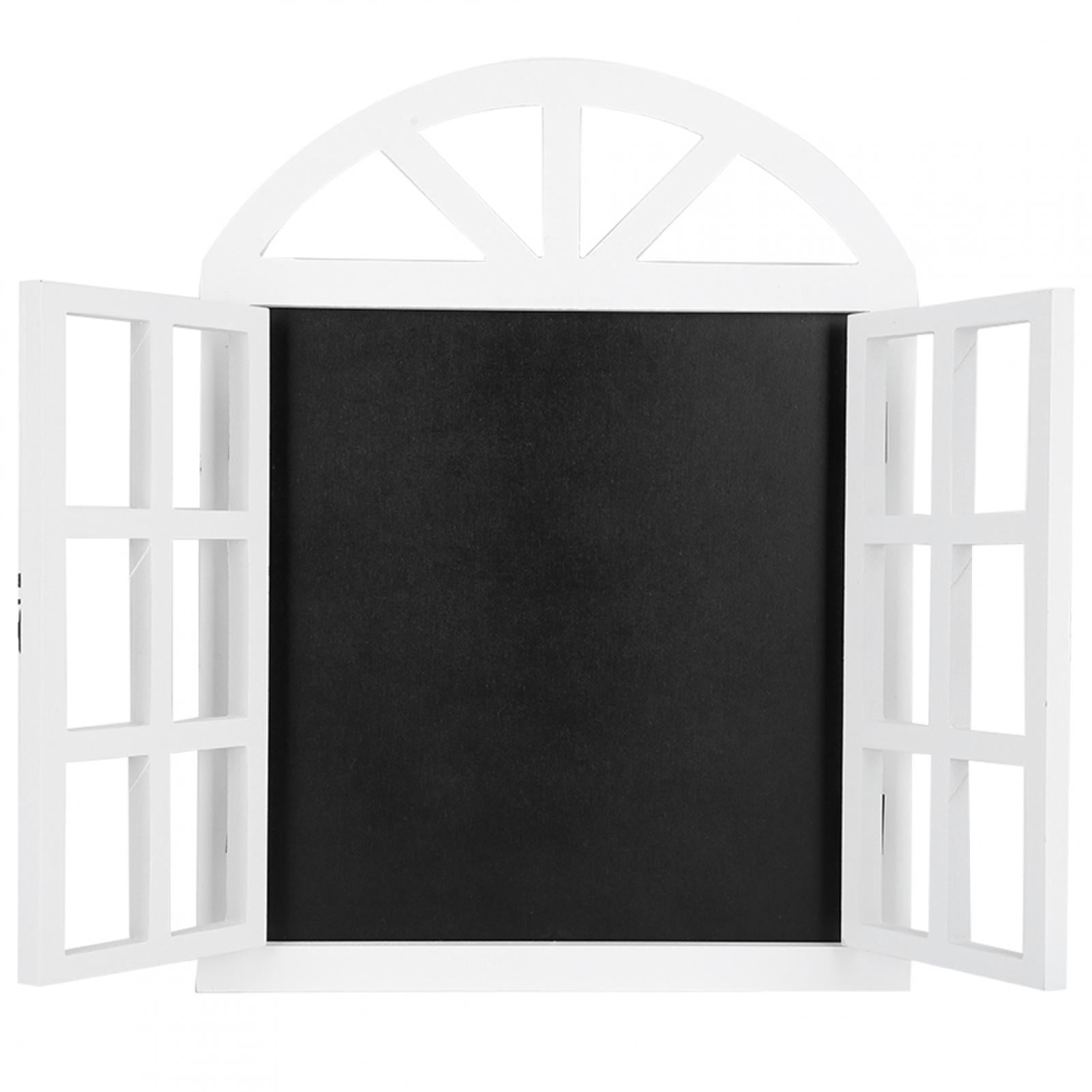 Wood Blinds Message Board Chalkboard Rustic Blank Window Wall Prompt