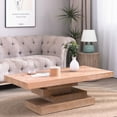 thumbnail image 1 of Wood Block Base Coffee Table - Durable and Stylish for Any Living Space, 1 of 10