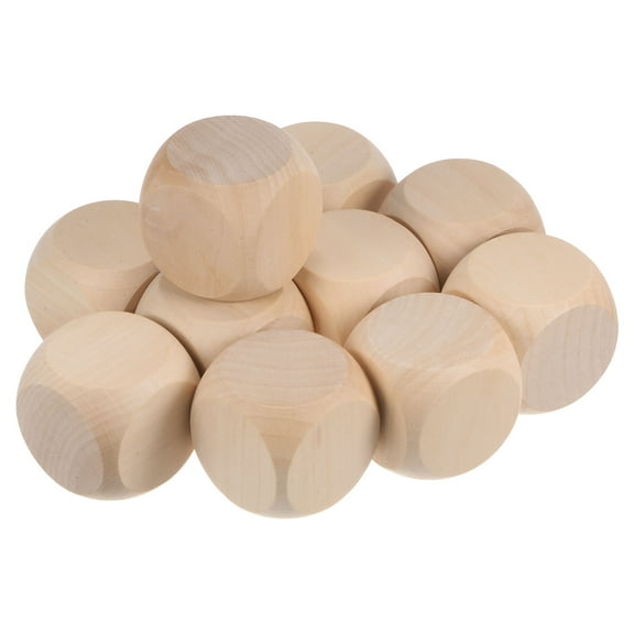 Wood Blocks for Crafts, 2 Inch Unfinished Wooden Cube Wood Block for DIY Craft Projects, 10 Pack