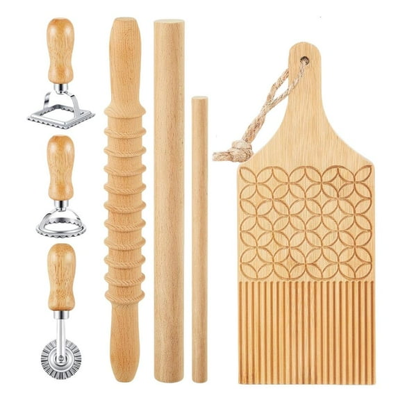 Wood Board Ravioli Stamp Rolling Pin Gnocchi Board Perfect for Handmade Pastas