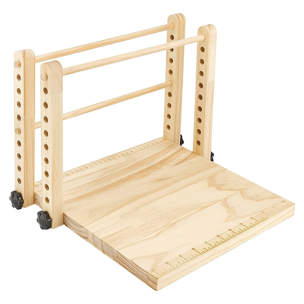 Wood Book Binding Stitching Frame Adjustable Book Folding Stand for DIY Bookbinding Crafts and Supplies 12x12 Inch