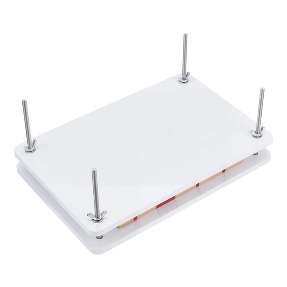 Wood Book Press Board Bookbinding Tool with Screw White Finished Product: 295x193x122mm