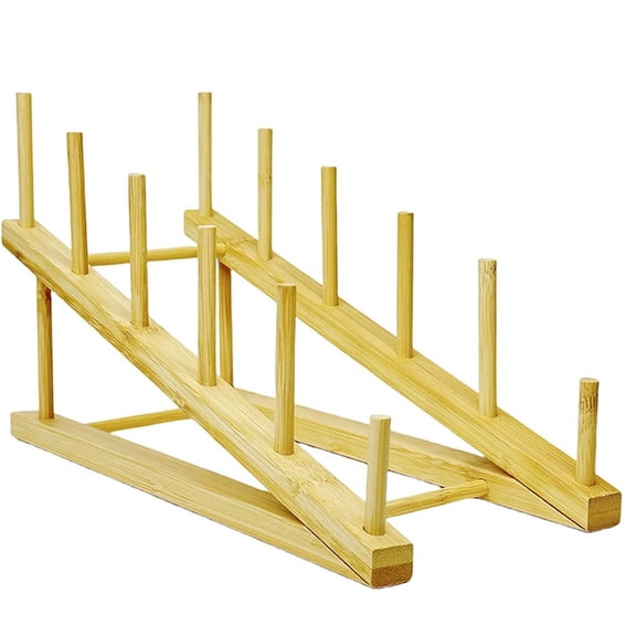 Wood Book Stand for Display, Tabletop Book Display Puzzle Rack Easel Holder for Vendors, Portable Bookshelf Counter Retail Display for Magazine Art Print