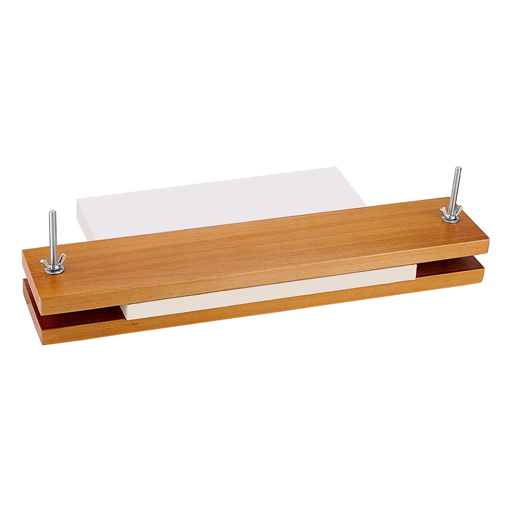 Wood Bookbinding Press 15.75x3.15 Inch Rectangular Book Press Machine Flat Paper Press Machine Book Press Bookbinding for Handmade DIY Bookbinding