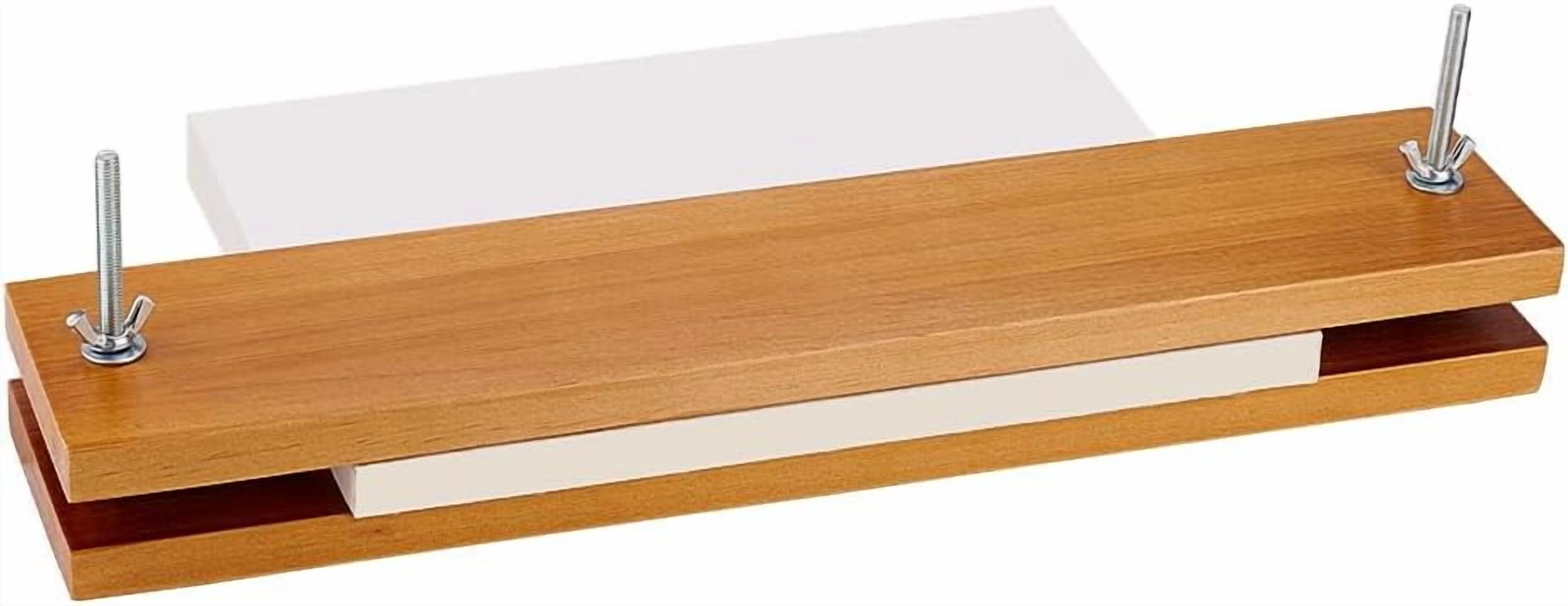 Wood Bookbinding Press 15.75x3.15 Inch Rectangular Book Press Machine Flat Paper Press Machine Book Press Bookbinding
