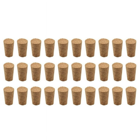 Wood Bottle Stopper, Corks,Tapered Cork Wooden Beer Bottle Stopper for Wine Making Craft,for Wine Bottle 30Pcs