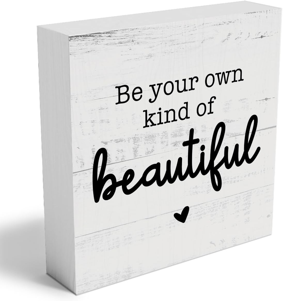 Wood Box Sign 7x7 Inch Inspirational Gifts For Women Farmhouse Wood ...