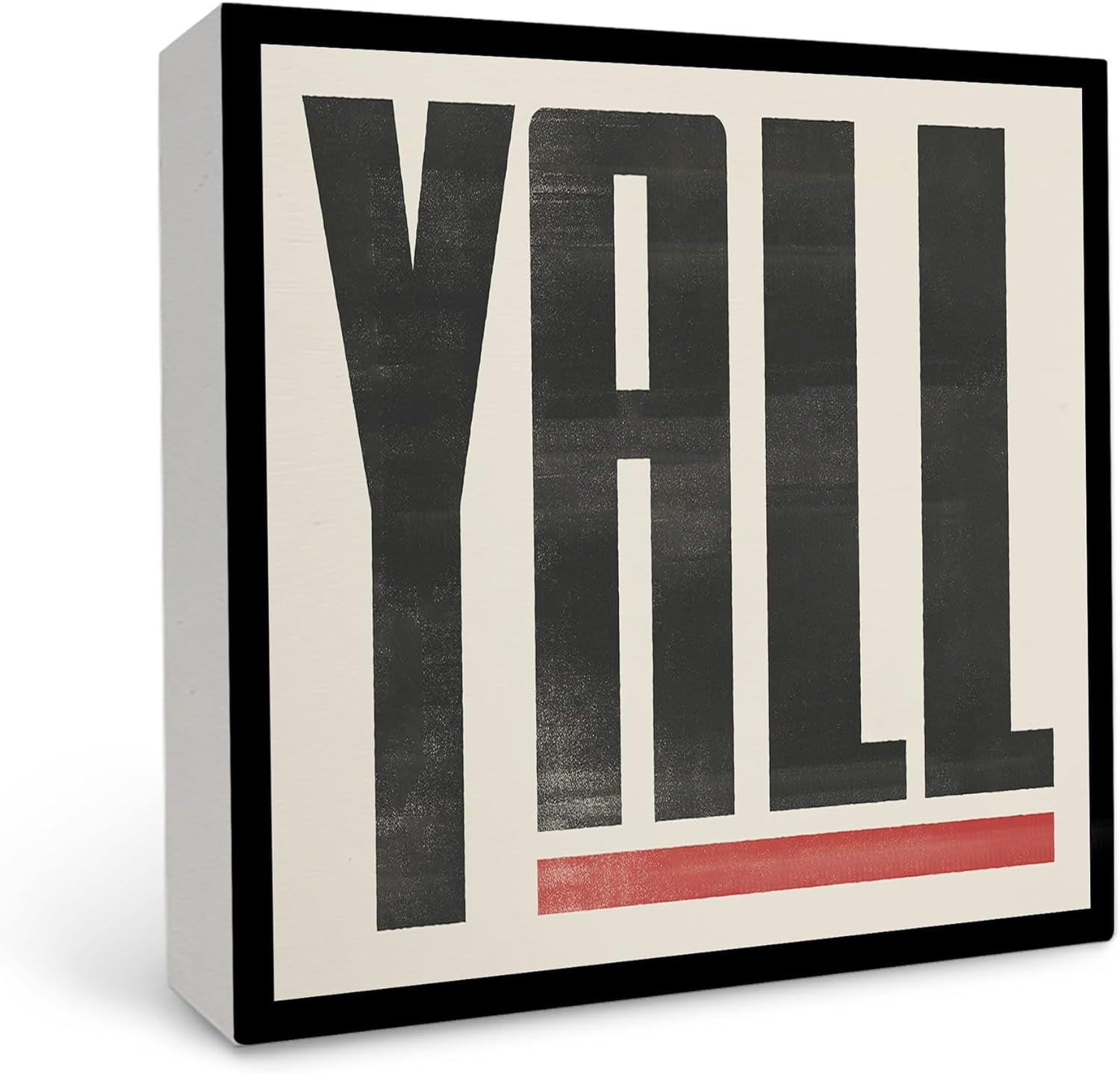 Wood Box Sign 7x7 Inch Oflich Western Desk Decor Southwestern Y'All