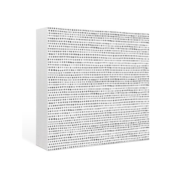 Wood Box Sign Ash Micro Dots Square Boxes Sgin Desk Decor Decorative Wood Block Plaque Modern Abstract Linear Rows Wooden Signs for Home Tabletop Shelf Wall Office Room Table Decorations Gifts 6"x6"