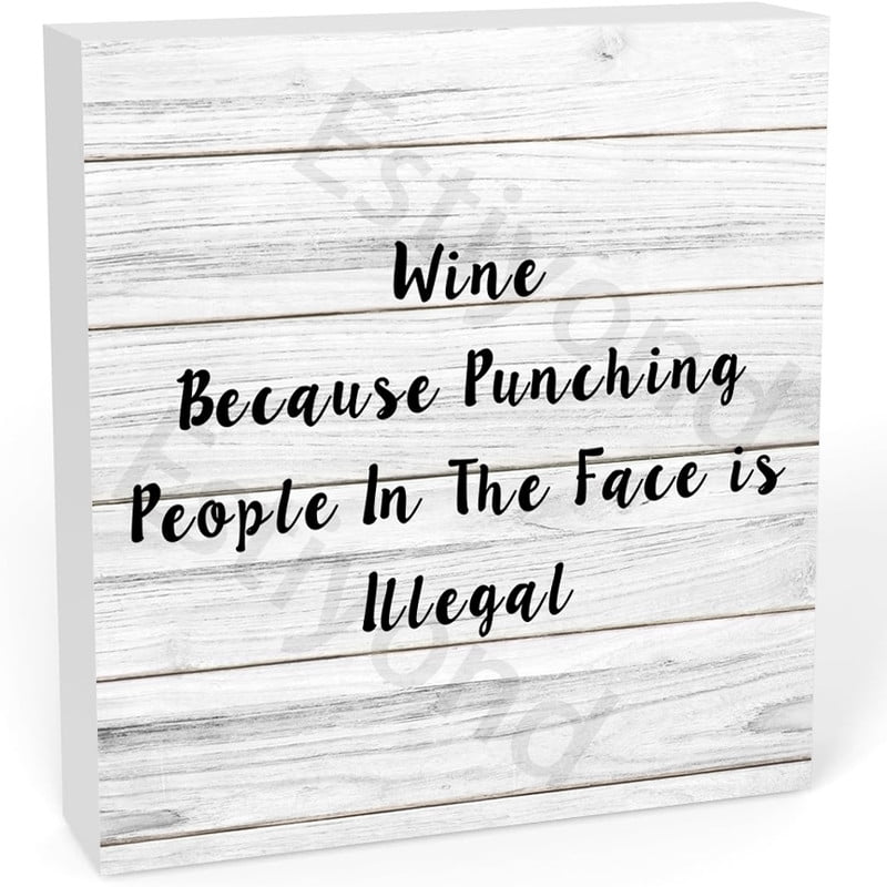 Wine Because Punching People In The Face Is Illegal SVG PNG EPS DXF AI