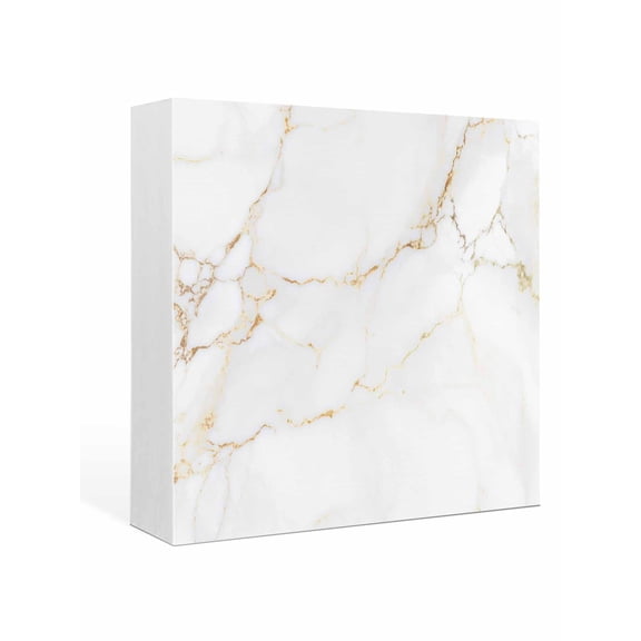 Wood Box Sign Grey Marble Square Boxes Sgin Desk Decor Decorative Wood Block Plaque Ombre Abstract Art Wooden Signs for Home Tabletop Shelf Wall Office Room Table Decorations Gifts 6"x6"