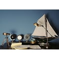 thumbnail image 1 of Wood/Brass Binocular On Stand, 1 of 3
