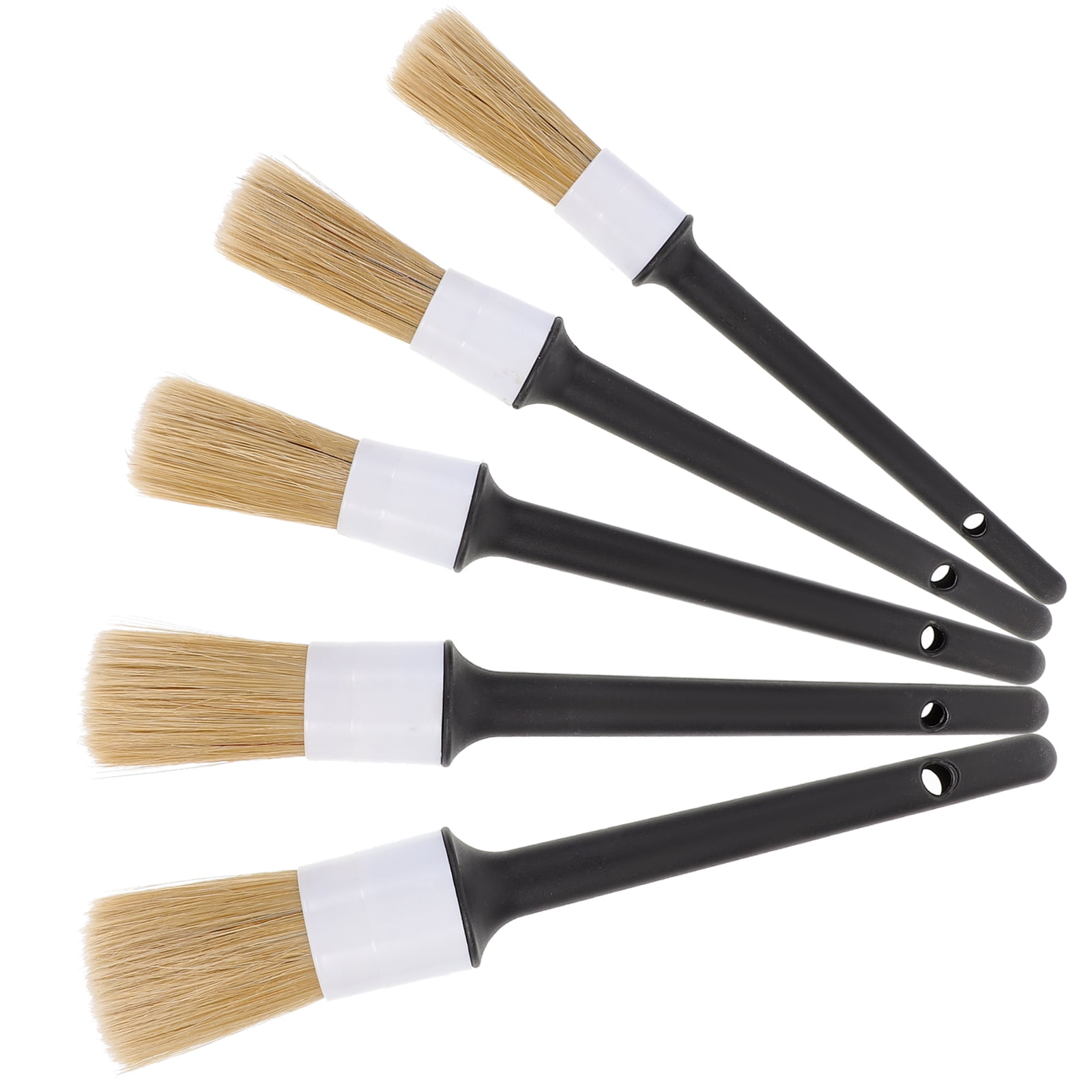 Wood Bristle Cleaning Brush Round Head Car Varnish Paint Brushes Boar
