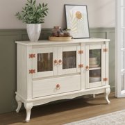 Wood Buffet Sideboard White Distressed | Furniture Dash