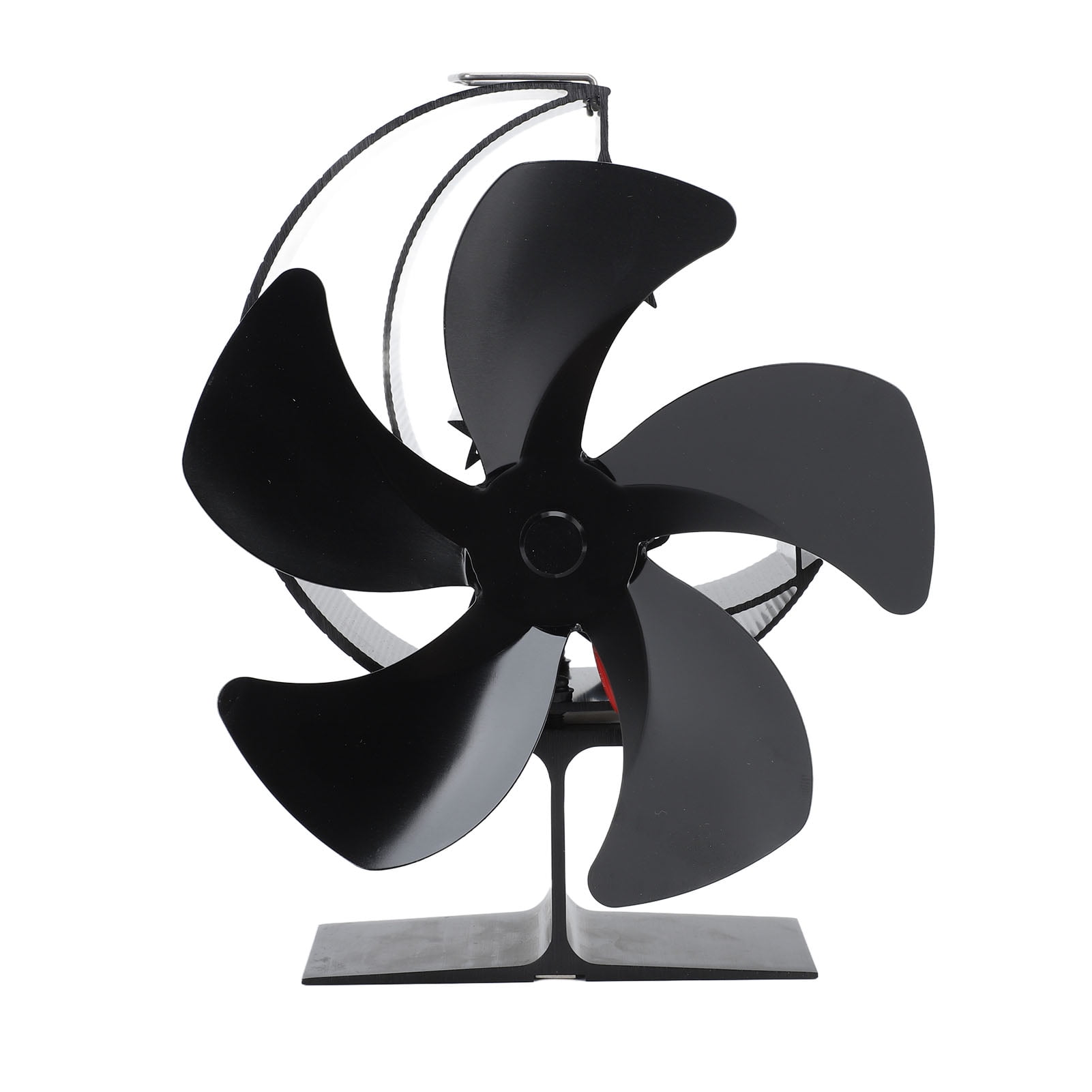 Wood Burner Fan 5 Blades Ultra Quiet Air Circulation Heating Energy