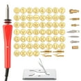 thumbnail image 1 of Wood Burning Kit with Letter Heads | Upgraded Wood Burning Pen | 26 Alphabet Engraving Tips | Walnut Hardwood Handles | DIY Wood Crafts Embossing Carving Tool | For Leather Cork | 1 Set, 1 of 6