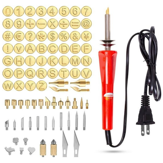 Wood Burning Kit With Letter Upgraded Wood Burning Tool Wood Burning Pen With Walnuts Hollow Wood Burning Letters For Wood Crafts DIY Embossing Carving Of The Day