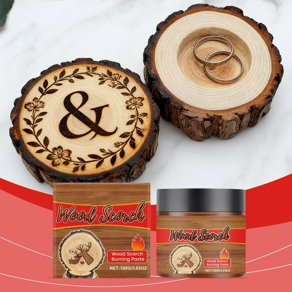 Wood Burning Paste For Pyrography, Gentle Darkening Agent For Crafts, Powerful Carbonized Effect For Furniture