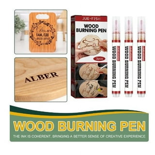  SUIUBUY Scorch Pen Marker - 4 PCS Wood Burning Pen Tool with  Replacement Tip, Chemical Wood Burner Set for Burning Wood, Do-it-Yourself  Kit for Arts and Crafts : Arts, Crafts