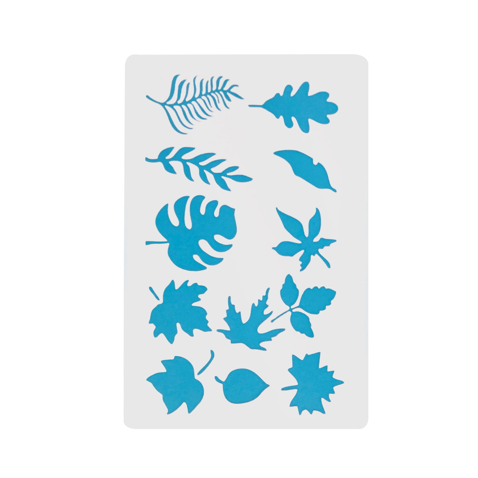 Wood Burning Stencil Tree Leaves Stainless Steel Metal Stencils Template for Wood Carving