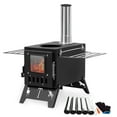 Wood Burning Stove, Folding Portable Wood Stove, Tent Stove for Heating