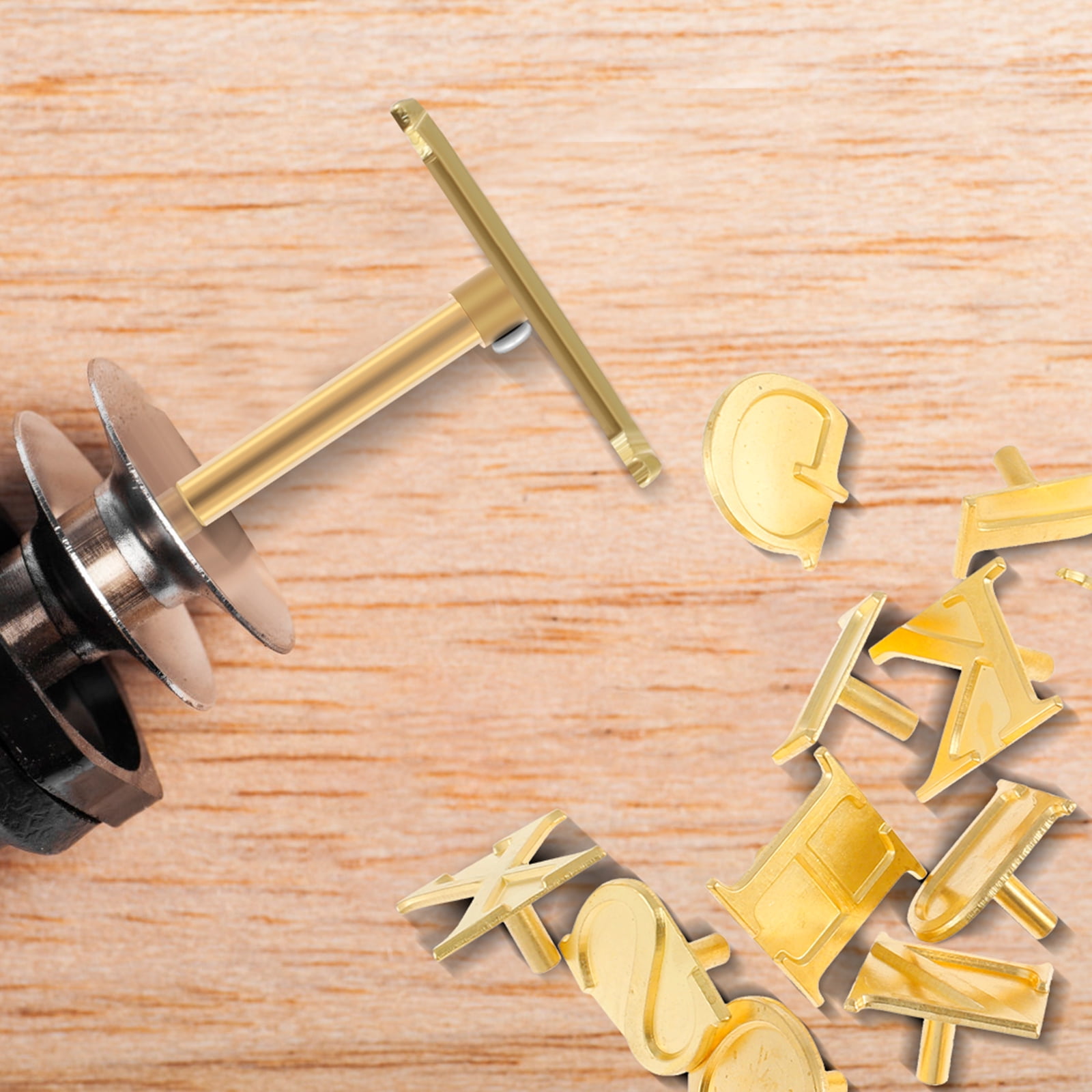 28pcs HotStamps Numero e Simbolo Set per Woodburning Branding Pen Tip