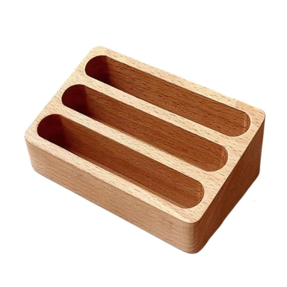 Wood Business Card Holder Postcard Holder Business Card Stand for Office