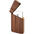 thumbnail image 1 of Wood Business Card Holders Wooden Business Card Case Name Card Holder Walnut Card Holder with Magnetic Closure Portable (Black walnut), 1 of 6