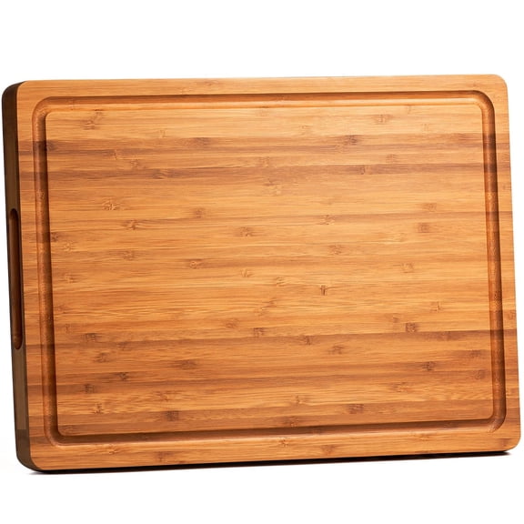 Wood Butcher Block Chopping Charcuterie & Cheese Platter 14"L x 10"W 1" Extra Thick