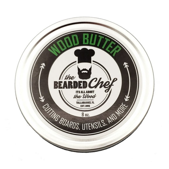 The Bearded Chef Beeswax Wood Butter - 8 oz. Cutting Boards & Butcher Blocks