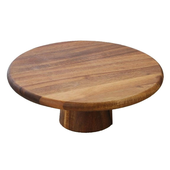 Wood Cake Stand Kitchen Server Tray Serving Tray Dessert Display Plate for Cakes 30cm