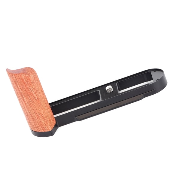 Wood Camera Hand Grip Secure Comfort Tripod Mount Protective Lightweight Handle