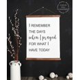 thumbnail image 1 of Wood Canvas Sign Wall Hanging, Prayed For What I Have Now Quote Wall Print 19x24-Inch, 1 of 1
