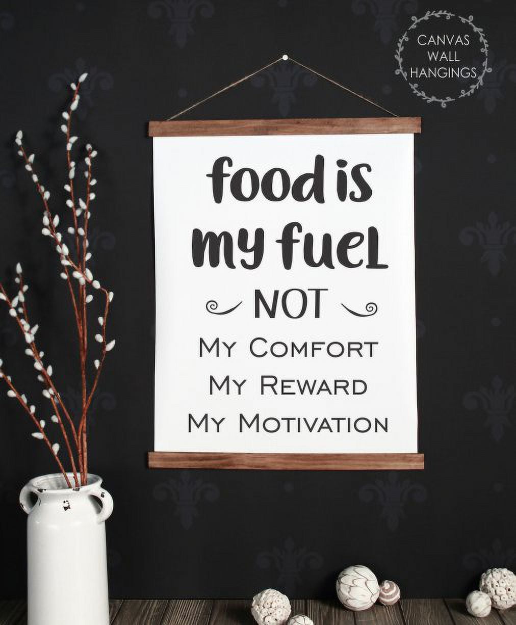 Wood \u0026 Canvas Wall Hanging Food Is My Fuel Wall Décor Art Keto Diet  Reminder 12x14.5-Inch - Walmart.com, image size:1012x1226