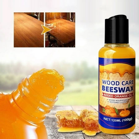 Wood Care Beeswax, Furniture Nourishing Polish, Revitalizes Old Furniture, Deep Decontamination, Restores Luster, Easy Polishing, Natural Formula, Multi-wood Type Compatible, Gift Ideal
