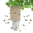 Wood Carpenter Bee Trap for Outside Wood Boring Bee Trap Best Bee Trap Nature Cube Style
