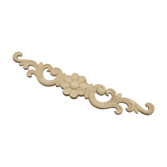 Wood Carved Corner Onlay Applique, European Style Furniture Door Cabinet Decorative Trim for Wall & Home Decor