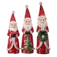 thumbnail image 1 of Regency International Wooden Santa Figurine Set, 3 Piece Set, 1 of 1
