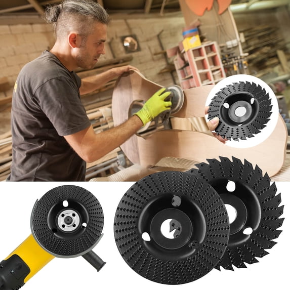 Wood Carving Disc Grinding Wheel for Angle Grinder | Wood Sculpting Disc Grinding Attachment | 1pc | Efficient Wood Shaping | Long-Lasting Teeth | Universal Fit | Durable Alloy | 125mm Outer