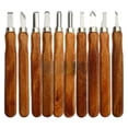 thumbnail image 1 of Wood Carving Kit, 10 Pcs Wood Carving Tools, Wood Whittling Knife Kit, Wood Carving Kit, Wood Working Tools for Printmaking & Cork Carving, Whittling Knife for Woodcarvers, 5.51 Inches, 1 of 8
