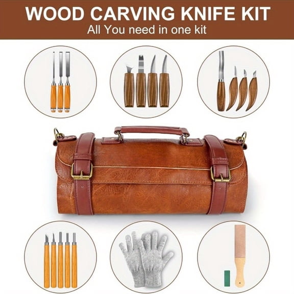 Wood Carving Knife Kit Wood Whittling Knife Kit for Beginners Details Carving Knife Wood Working Carving Tools Set for DIY Sculpture Carpenter Expert