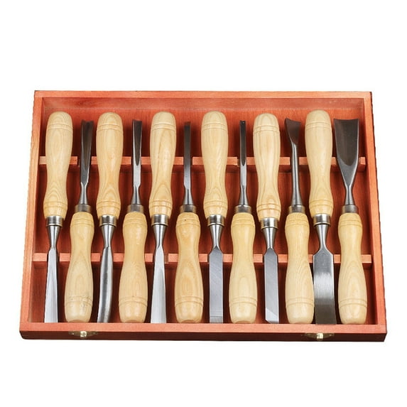 Wood Carving Set, Wood Working Tools, Chisel, Carving Chisels, Boxed Engraving Knife, 12pcs.
