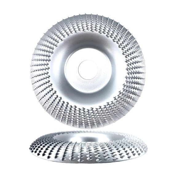 Wood Carving Shaping Disc for Angle Grinder 4 Inch Grinding Wheel with Arc Surface for Woodworking Sanding Sculpting and Shaping Applications