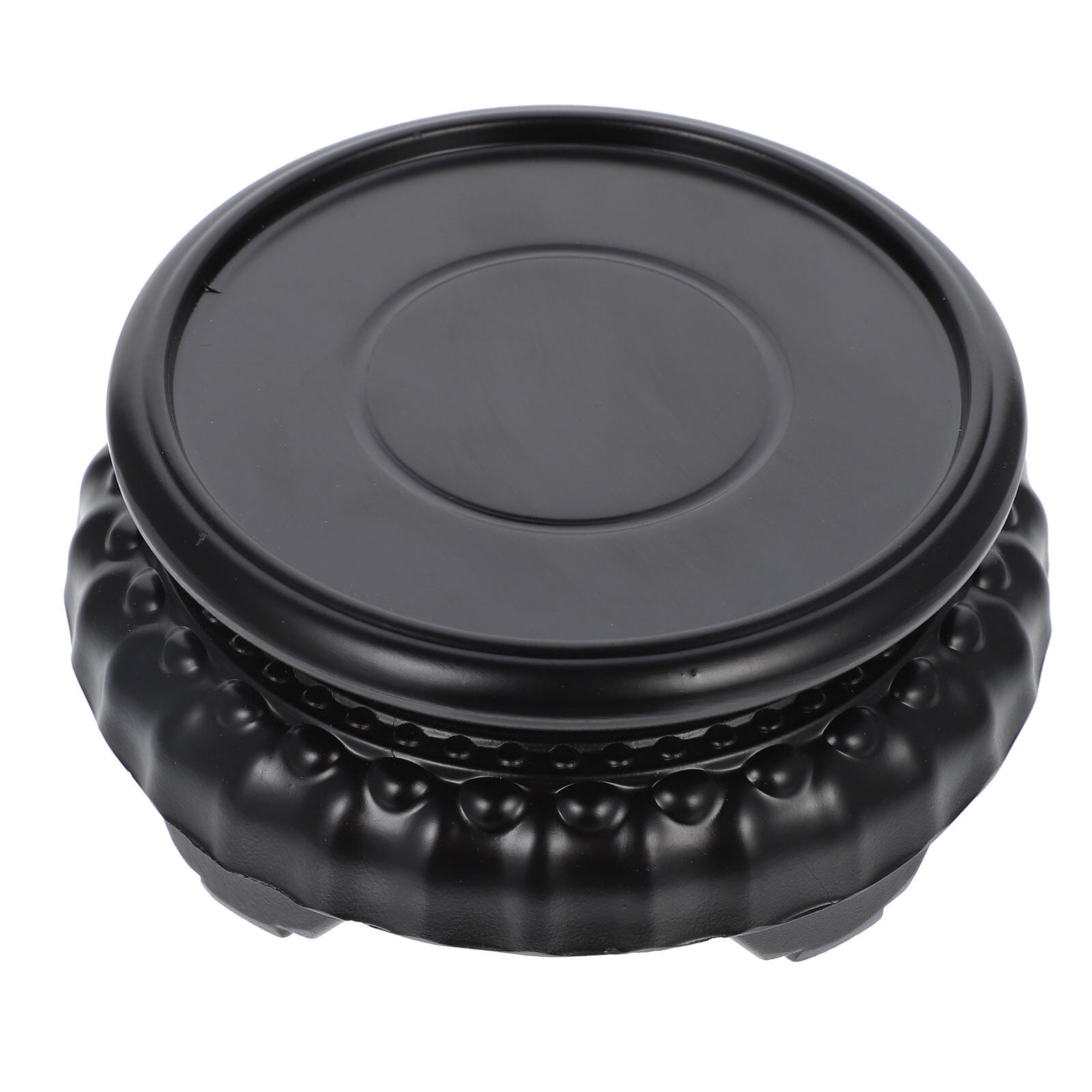 Wood Carving Stand Retro Planter Stand Wooden Flowerpot Base Craft