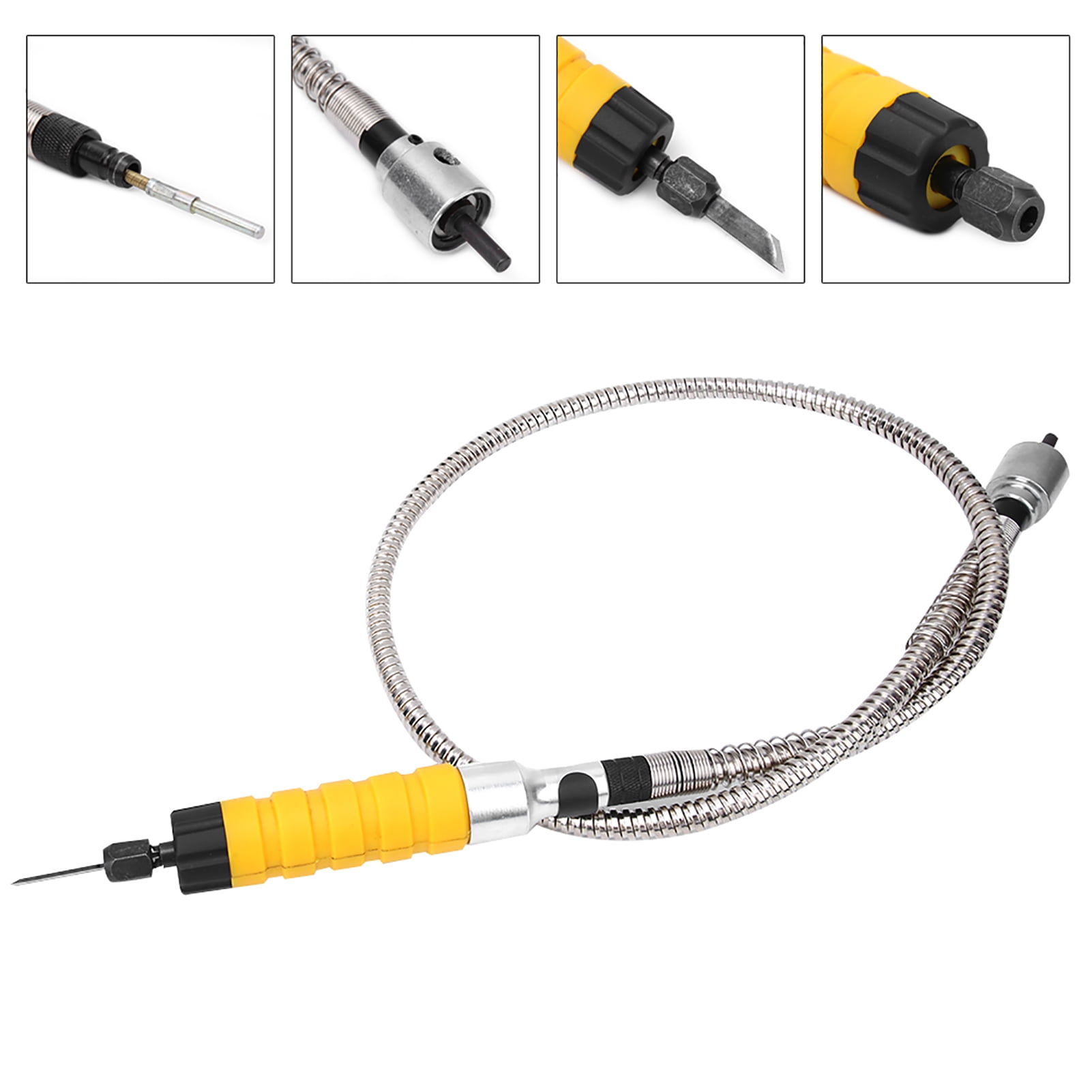 Wood Carving Tool, Flexible Shaft Woodworking Tool Compact With 5