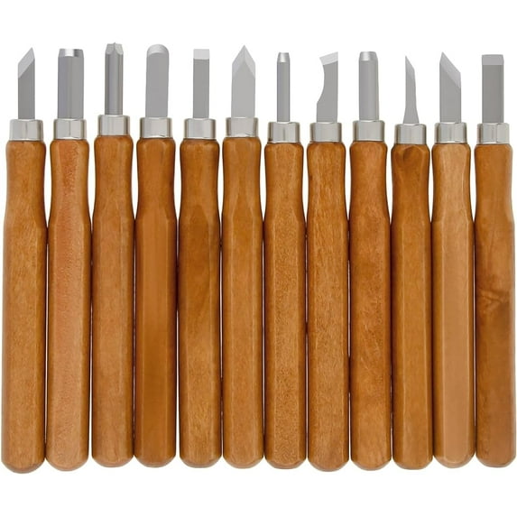 Wood Carving Tool Set - 12 PCS Hand Carving Chisels Tool Set Whittling ...