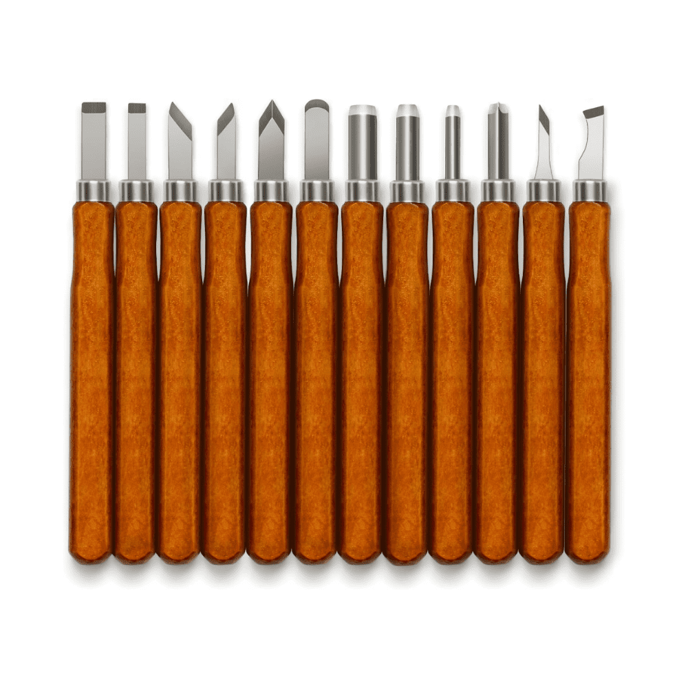 Wood Carving Tools Kit 12 Pcs Super Sharp and Durable Wood Carving