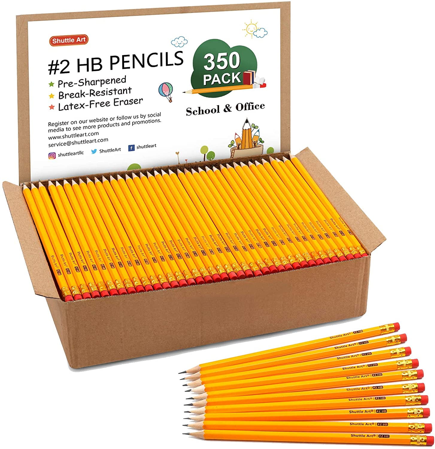 Bulk Pencils, #2 Yellow Pencils - Mazer Wholesale